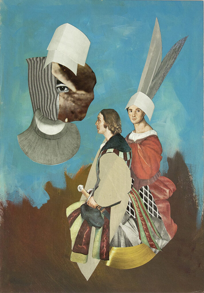 Audienz, a collage by Ricarda Wallhäuser