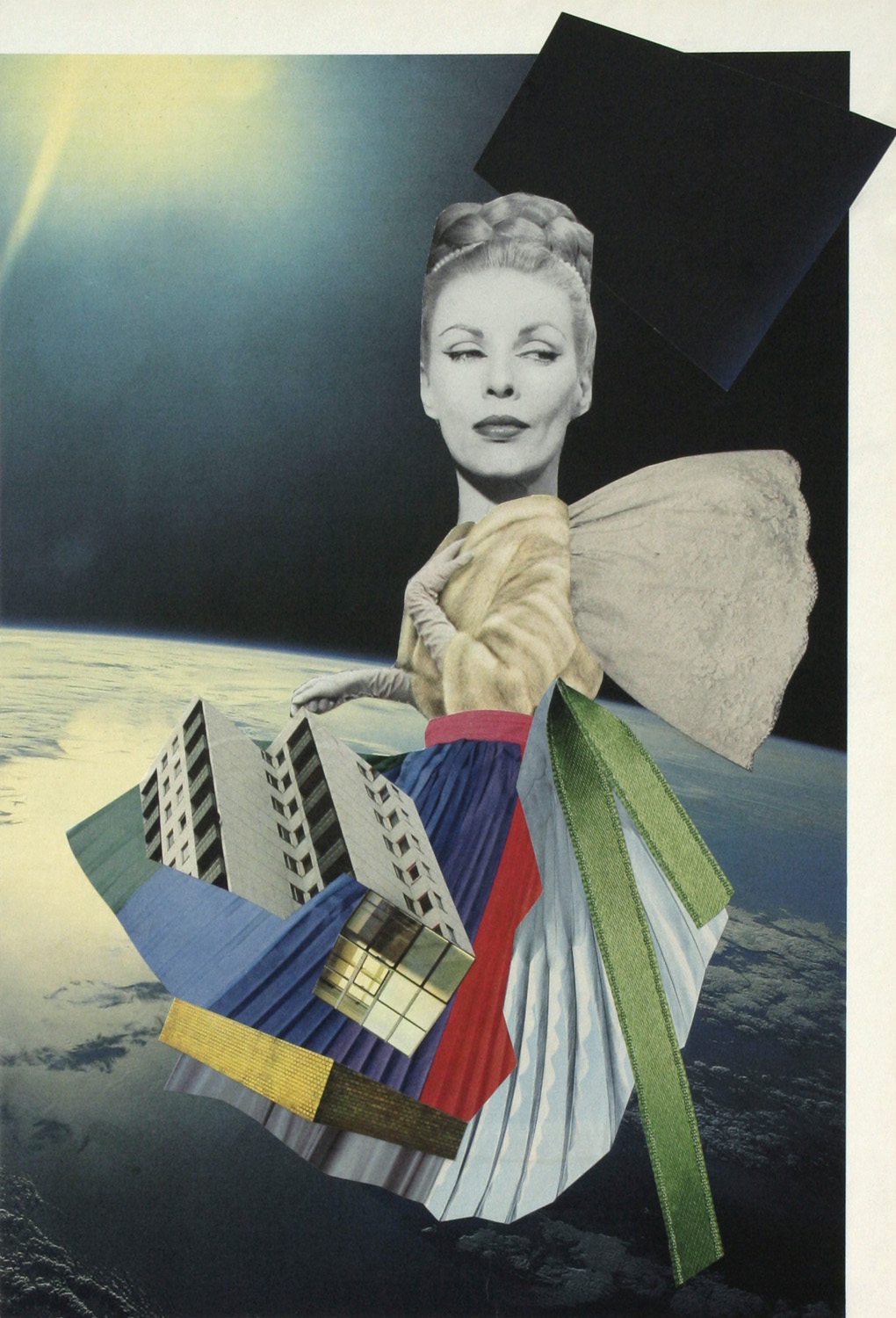 Nymphe der ungenannten Quellen, collage by Ricarda Wallhäuser