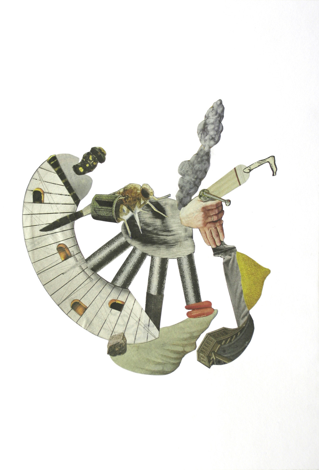 Verwandlung, a collage by Ricarda Wallhäuser