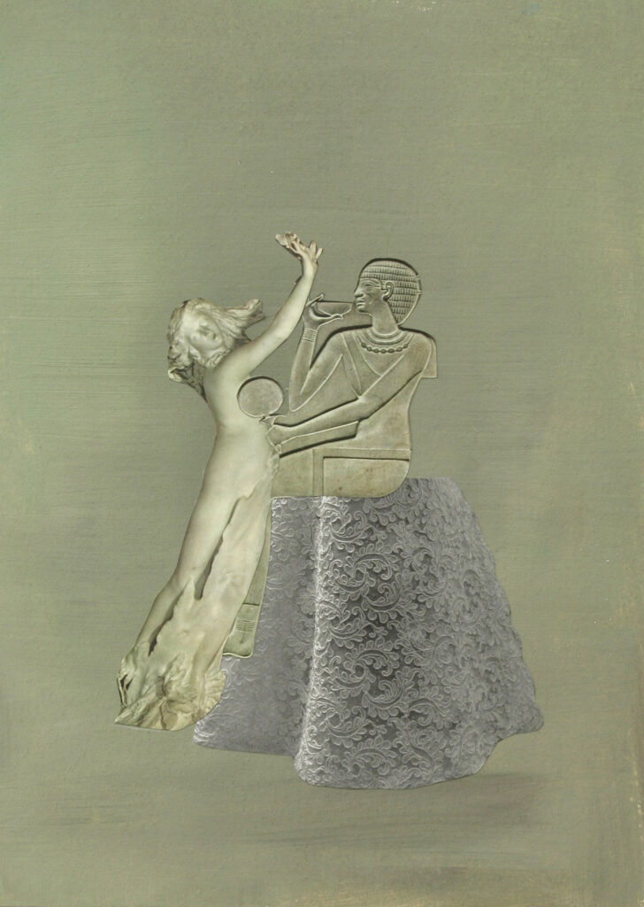 Teezeit, a collage by Ricarda Wallhäuser