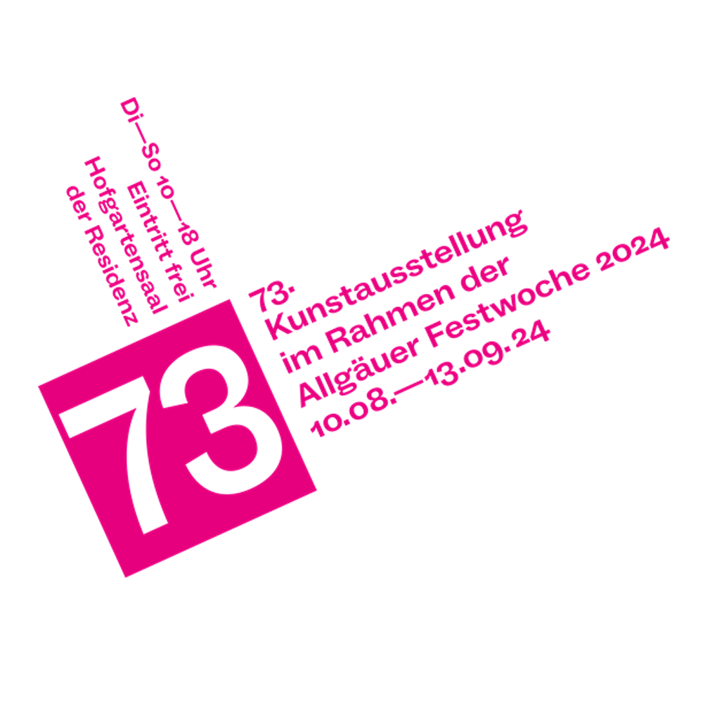 Logo der 73. Kunstausstellung im Rahmen der Allgäuer Festwoche 2024